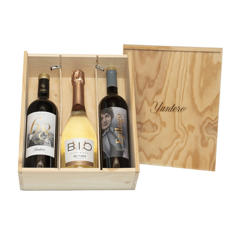 Estuche Madera 3 botellas