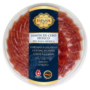 01776 - Plato de Jamón de Cebo Ibérico 50% Raza Ibérica Cortado a Cuchillo