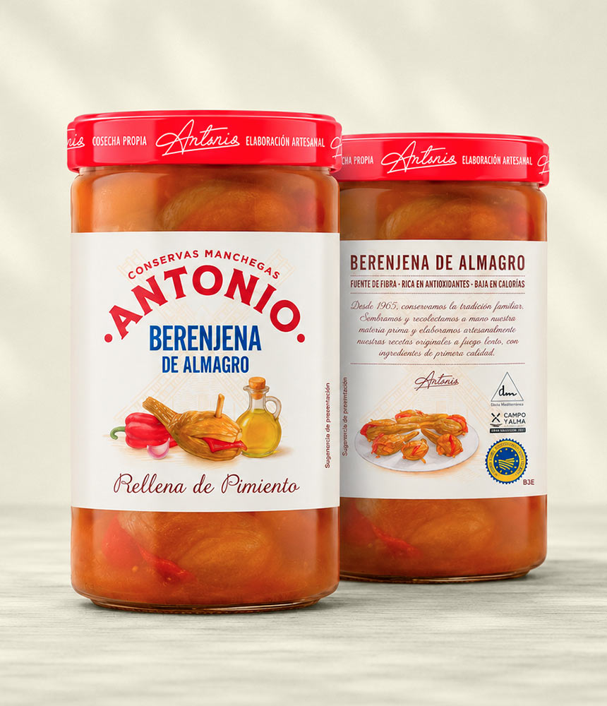 Berenjena de Almagro rellena de pimiento