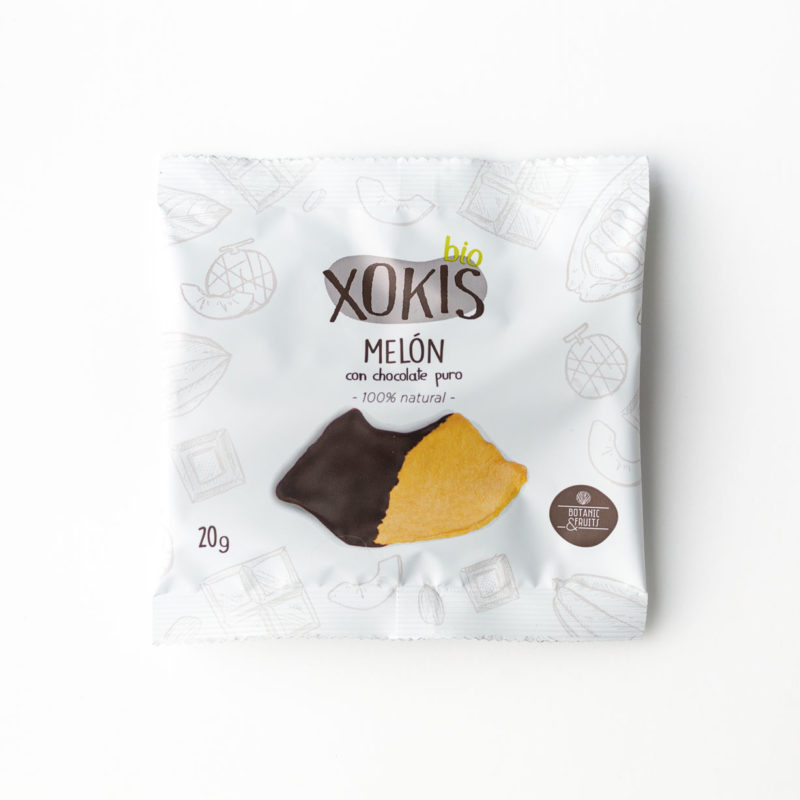 Snack de melón con chocolate bio