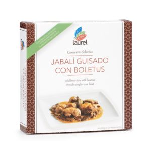 jabali guisado con boletus