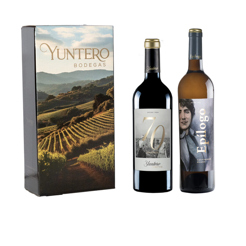 Estuche Yuntero Reserva 70 Vendimias y Epílogo Blanco